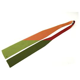 Hermès-NEW HERMES SILK MESH TIE 4 TIME IN TWO-TONE SILK ORANGE NEW TIE-Other