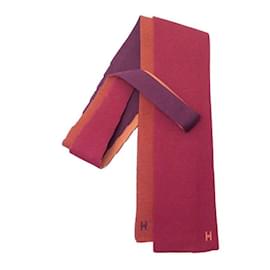Hermès-NEW HERMES SILK MESH TIE 4 NEW TIE RED TRICOLOR SILK TIME-Other