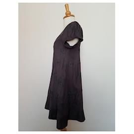 Antik Batik-Mini vestido-Cinza antracite