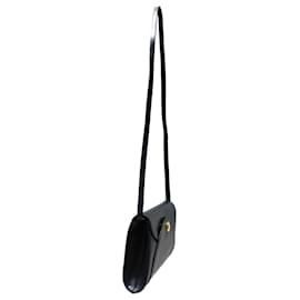 Lanvin-Lanvin Black Leather Crossbody Bag-Black