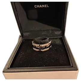 Chanel-Ultra mittleres Modell mit Diamanten-Silber Hardware
