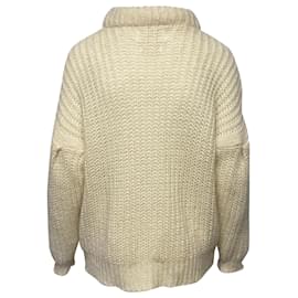 Ba&Sh-Jersey de cuello alto Bash en lana color crema-Blanco,Crudo