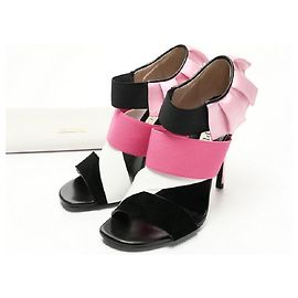[Occasion] Emilio Pucci escarpins volants pointure 37 (équivalent à 23 cm) du rose Noir Rose Blanc