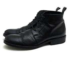 Ann Demeulemeester-[Used] Ann Demeulemeester lace-up boots cowhide calf-Black