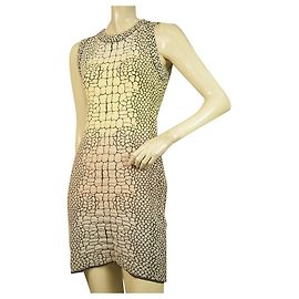 Vestido ajustado sin mangas con estampado de cocodrilo multicolor de M Missoni 40 Multicolor