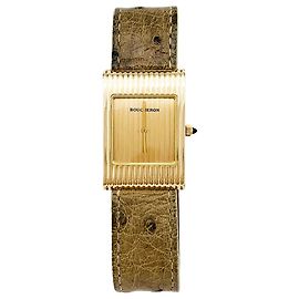 Reloj Boucheron "Reflet" de oro rosa, Brazalete de cuero. Otro