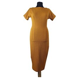 Robe Ganni Rrs. Robinson Jaune Jaune