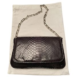 Autre Marque Pochette KALLISTÈ in pitone nero Nero