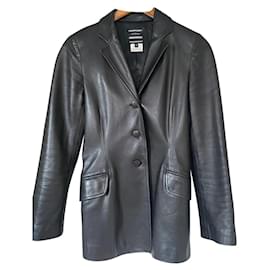 Joseph Leather Jacket Dark Brown Dark brown