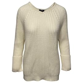 Max & Co-Max & Co Knit Sweater in Cream Viscose-White,Cream