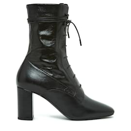 Saint Laurent-LOU LACE UP FR38.5 NEW-Black