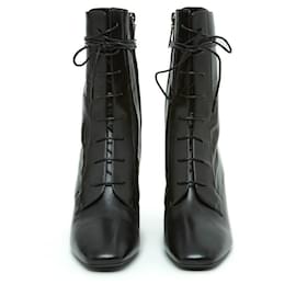 Saint Laurent-LOU LACE UP FR38.5 NEW-Black