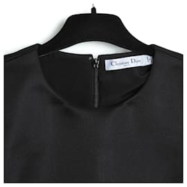 Christian Dior-BLACK THICK SATIN BY RAF SIMONS FR40-Black