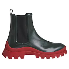 Dsquared2-Tank Rain Ankle Boots-Green