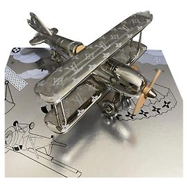 Louis Vuitton Plane Chromed Metal Silvery