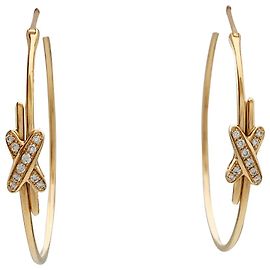 Orecchini Chaumet "Jeux de Liens" in oro rosa e diamanti. Altro