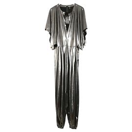 Mono de jogging rectangular Norma Kamali Plata