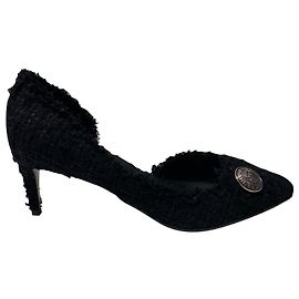 Balmain Julie Pumps in Black Tweed Black