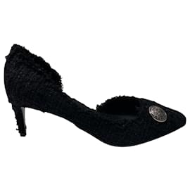 Balmain-Balmain Julie Pumps in Black Tweed-Black