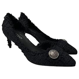 Balmain-Balmain Julie Pumps in Black Tweed-Black