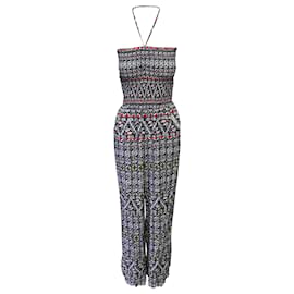 Tory Burch-Tory Burch Tribal Print Jumpsuit in Multicolor Rayon-Multiple colors