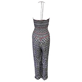 Tory Burch-Tory Burch Tribal Print Jumpsuit in Multicolor Rayon-Multiple colors