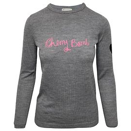 Pull Bella Freud Cherry Bomb en Laine Grise Gris