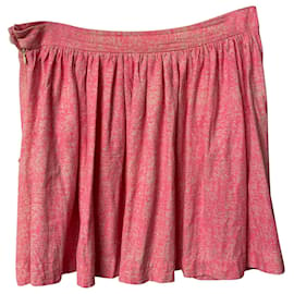 Vivienne Westwood Anglomania-Vivienne Westwood Anglomania Speckled Skirt in Pink Silk-Pink