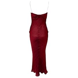 Christian Dior-Christian Dior Maxi Dress in Red Silk-Red