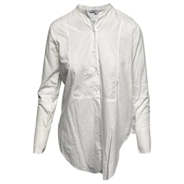 Camicia da smoking Helmut Lang in cotone bianco Bianco