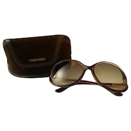 Tom Ford-Oculos escuros-Marrom,Dourado