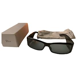 Christian Dior-Des lunettes de soleil-Noir,Argenté