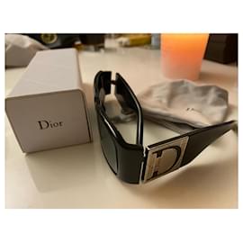 Christian Dior-Sonnenbrille-Schwarz,Silber