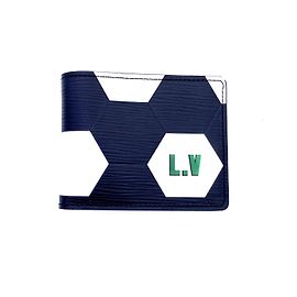Edição limitada da carteira da Louis Vuitton FIFA em couro epi preto Preto