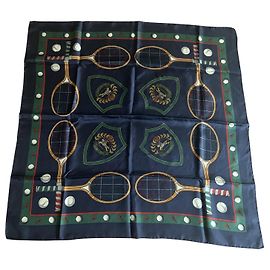 Sciarpa Burberry in seta Tennis blu navy Blu navy