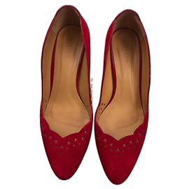SéZane Lou Sublime red deerskin pumps size 37 Red