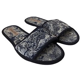 Dior Dor Chez moi navy blue mules Blue