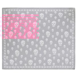 Alexander Mcqueen-Classic Skull Scarf-Pink
