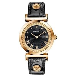 Versace-Versace Vanity Watch-Golden,Metallic
