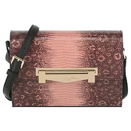 Bruno Magli Bloco M Crossbody com relevo de cobra Rosa