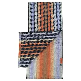 Missoni-Missoni multicolor knitted wool scarf-Multiple colors
