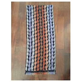 Missoni-Sciarpa Missoni in maglia di lana multicolor-Multicolore