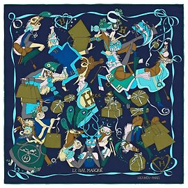 Hermès Seiden Schals Mehrfarben