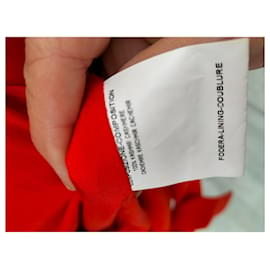 Yves Saint Laurent-Chaqueta sin mangas de cachemira YsL-Roja