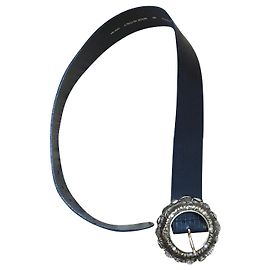 Just Cavalli high waisteded croco belt Black