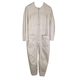 Isabel Marant-Isabel Marant Etoile aviator jumpsuit in taupe cotton-White,Cream