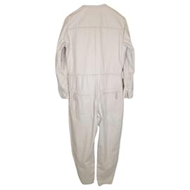 Isabel Marant-Isabel Marant Etoile aviator jumpsuit in taupe cotton-White,Cream