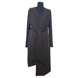 Vestido Sam Edelman com riscas brilhantes Multicor