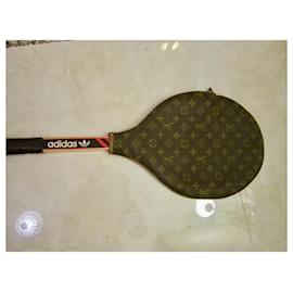 Louis Vuitton-capa de raquete de tênis-Marrom