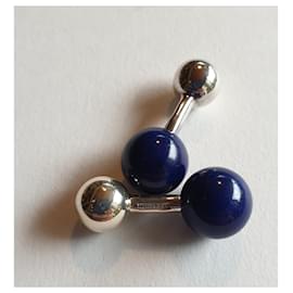 Tiffany & Co-Vintage silver and lapis lazuli-Silvery,Blue